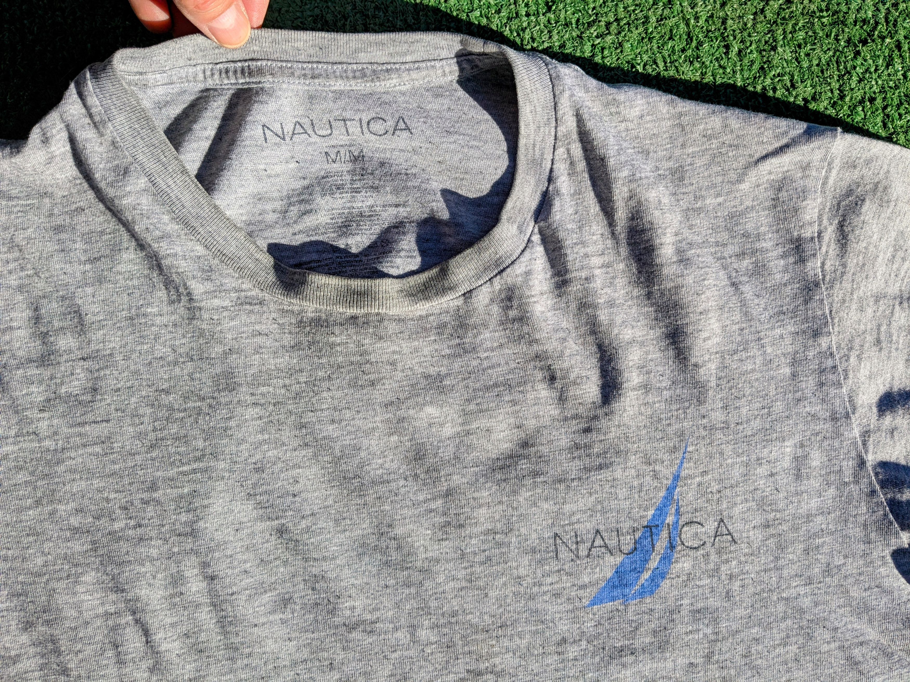 Nautica Retro Nautica Sailing N-83 Graphic Cotton/Poly Gray Shirt Size US M / EU 48-50 / 2 - 7 Thumbnail