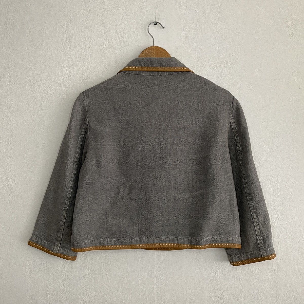 Miu Miu × Vintage Miu Miu Vintage Linen Blazer Size M / US 6-8 / IT 42-44 - 2 Thumbnail
