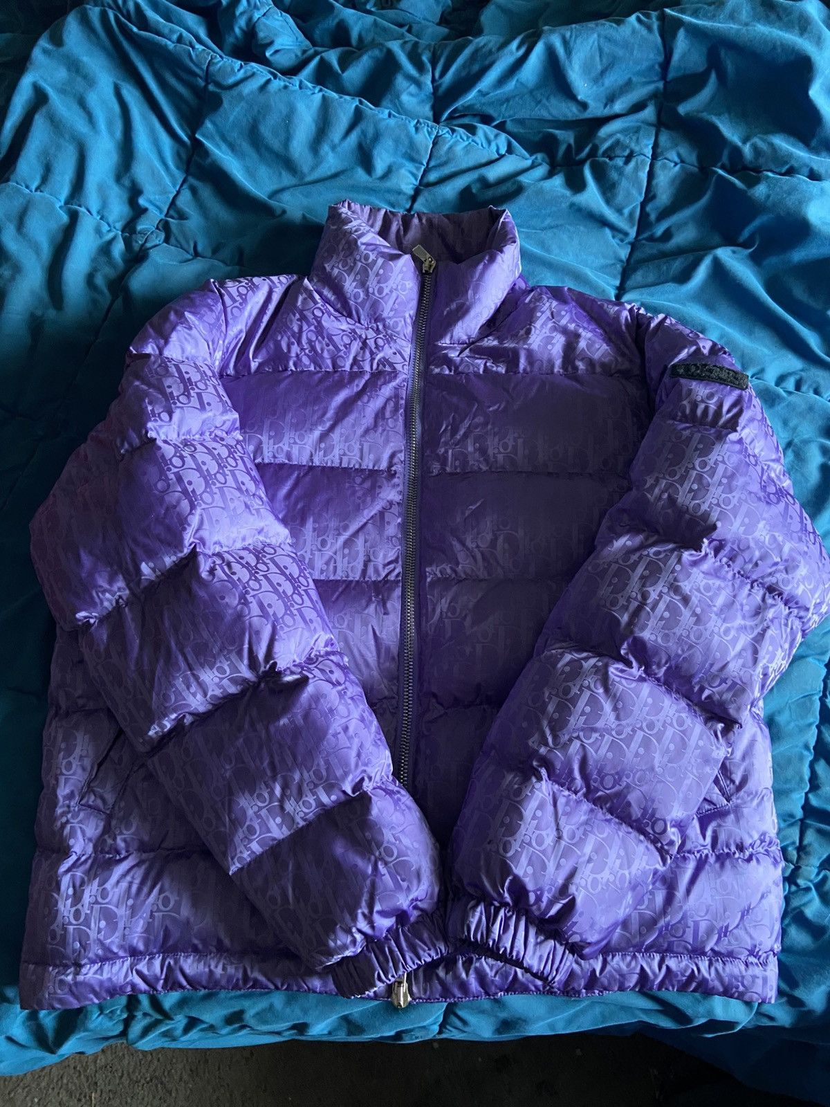 Dior Dior Oblique Purple Puffer Jacket Mens RARE size 50/Medium Size US M / EU 48-50 / 2 - 13 Thumbnail