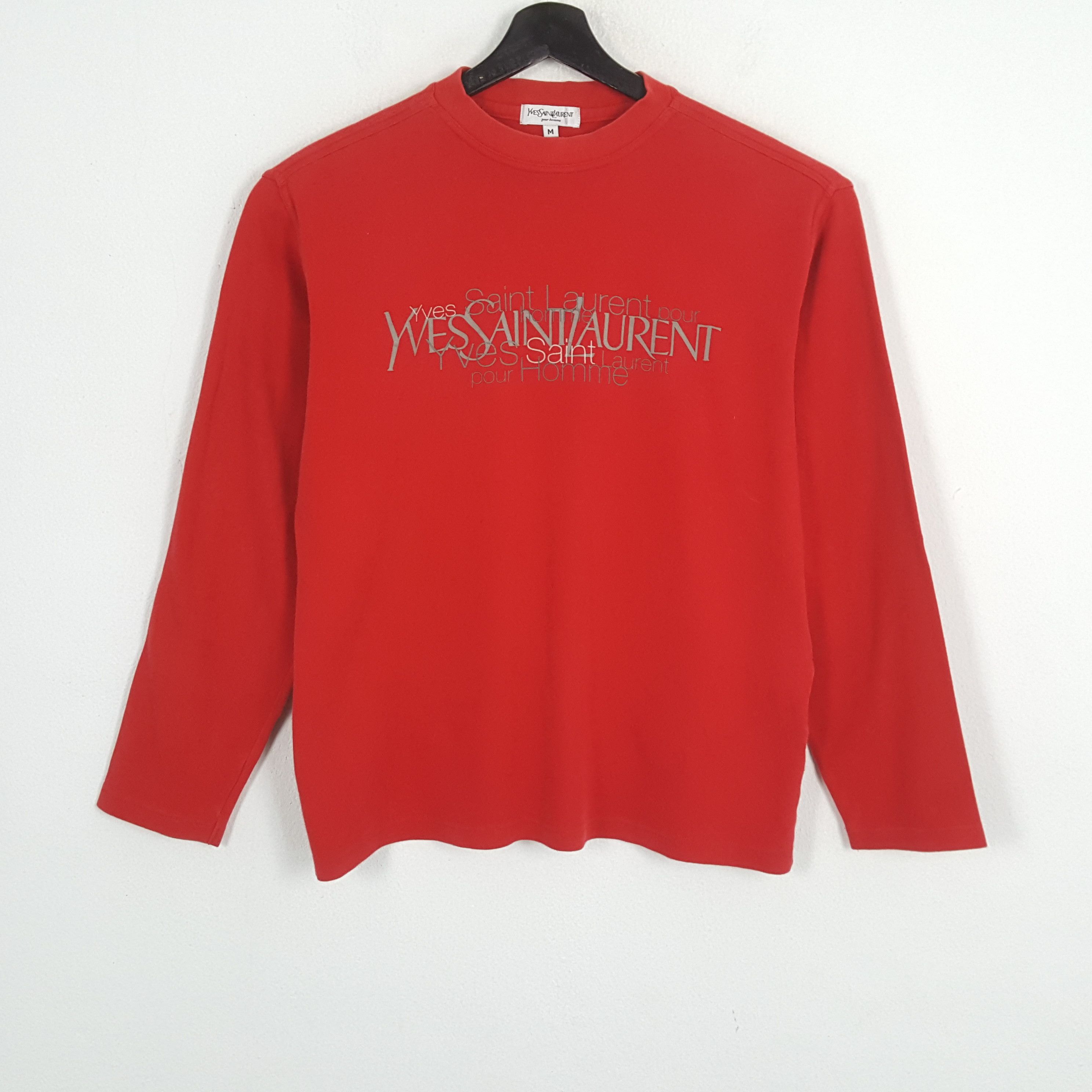 Yves Saint Laurent YVES SAINT LAURENT Luxury Fashion Brand Tshirt Size US L / EU 52-54 / 3 - 1 Thumbnail