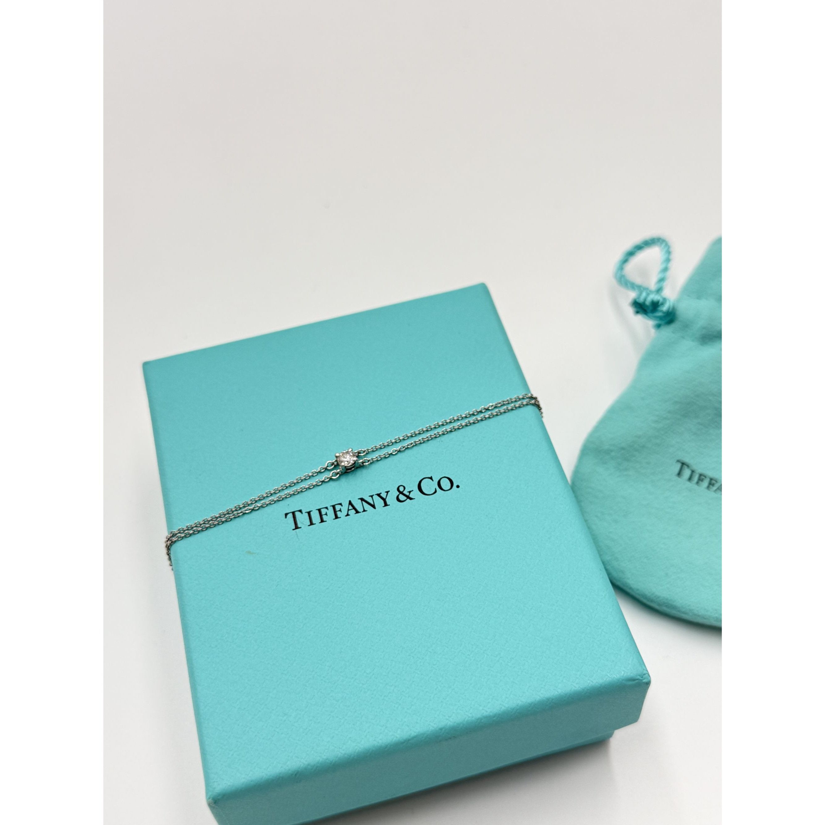Tiffany & Co. Tiffany & Co. PT950 Platinum Diamond Solitaire Bracelet With Size ONE SIZE - 7 Thumbnail