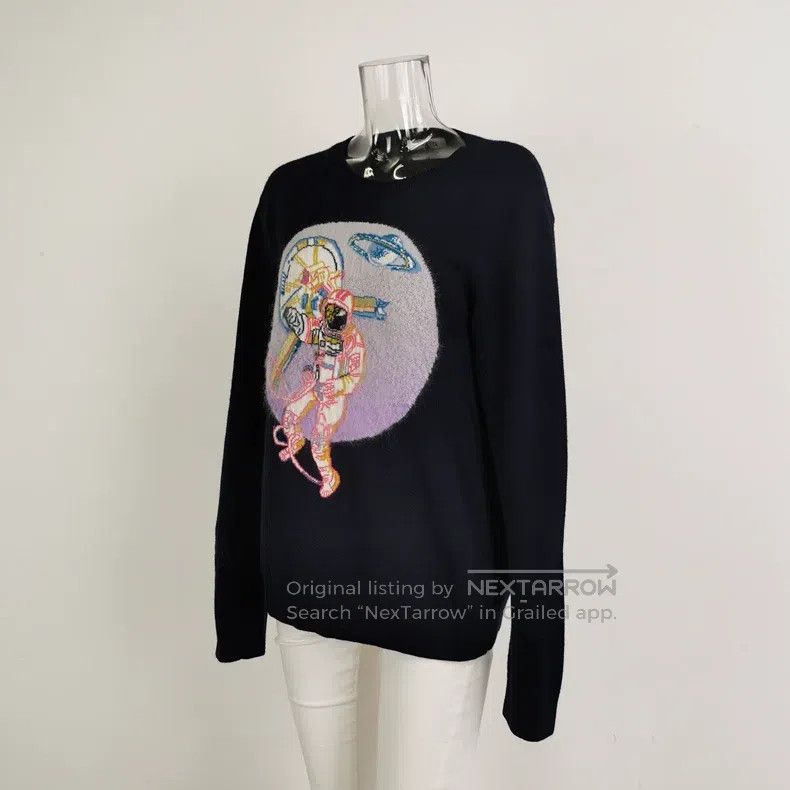 Valentino Valentino Plush blend patterned crew neck knit Size M / US 6-8 / IT 42-44 - 2 Thumbnail