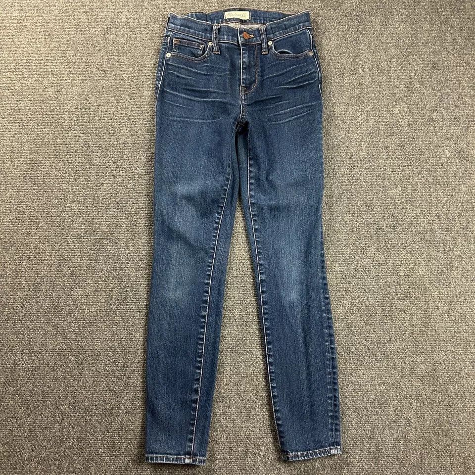 Madewell Madewell Jeans Womens 25 High Riser Skinny Denim Distressed Size 25" / US 0 / IT 36 - 1 Thumbnail