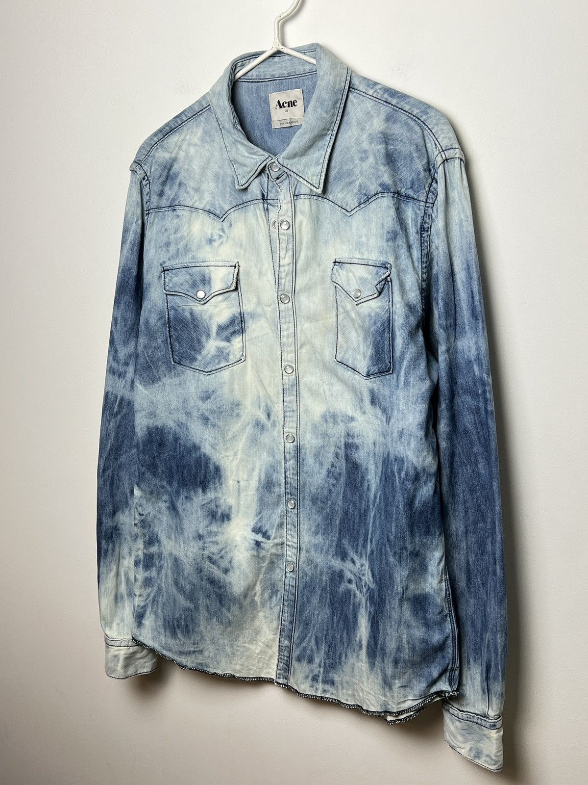Acne Studios acne vintage bleached travis denim shirt m-l Size US L / EU 52-54 / 3 - 3 Thumbnail