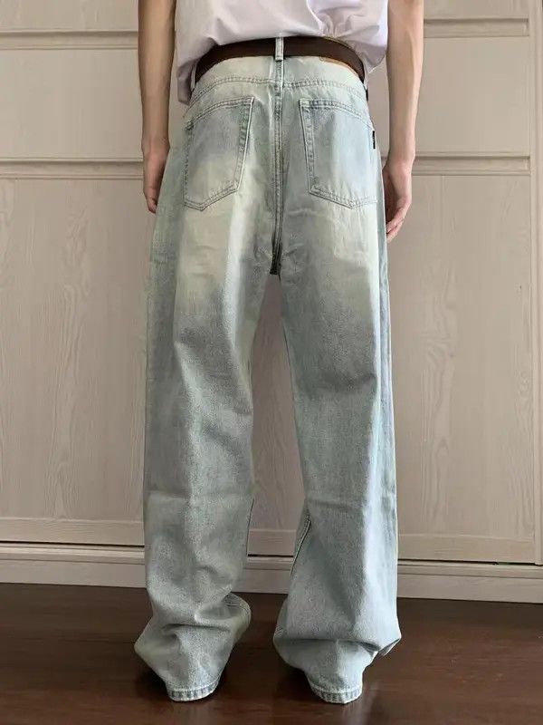 Japanese Brand Blue Washed Vintage Straight Jeans Size US 32 / EU 48 - 2 Thumbnail