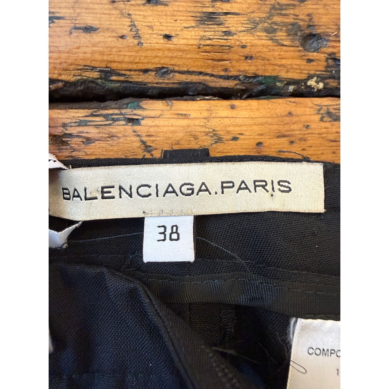 Balenciaga Vintage 2004 Balenciaga Black Strap Pants Size 26" / US 2 / IT 38 - 3 Thumbnail