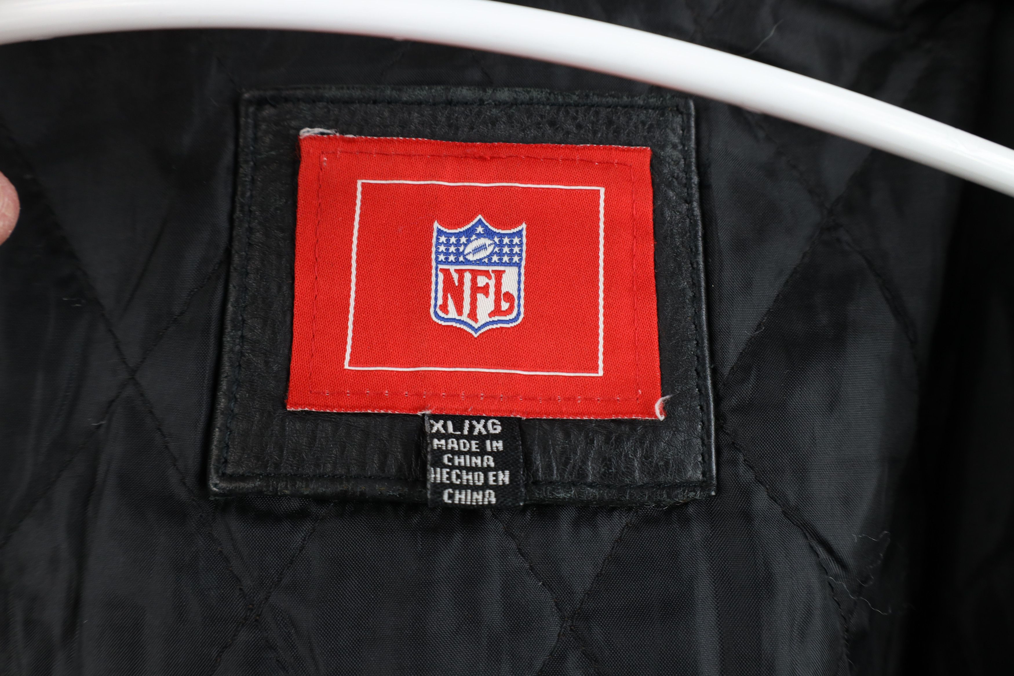 Vintage Vintage Steelers Football Wool Leather Varsity Jacket Black Size US XL / EU 56 / 4 - 9 Thumbnail