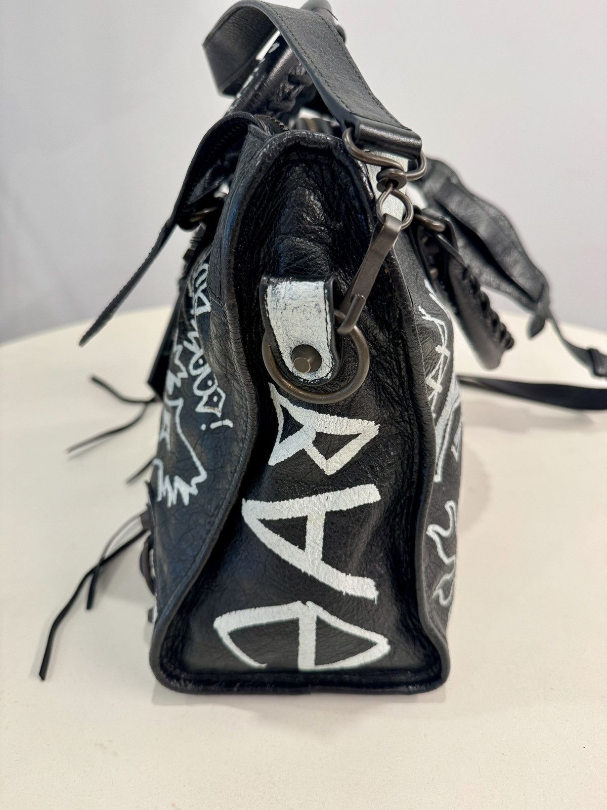Balenciaga Balenciaga Graffiti City Bag Large Size ONE SIZE - 5 Thumbnail