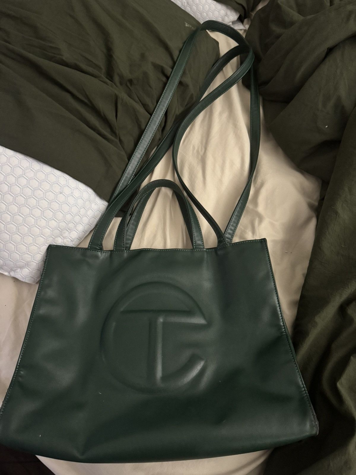 Telfar DARK OLIVE GREEN MEDIUM TELFAR Size ONE SIZE - 2 Thumbnail