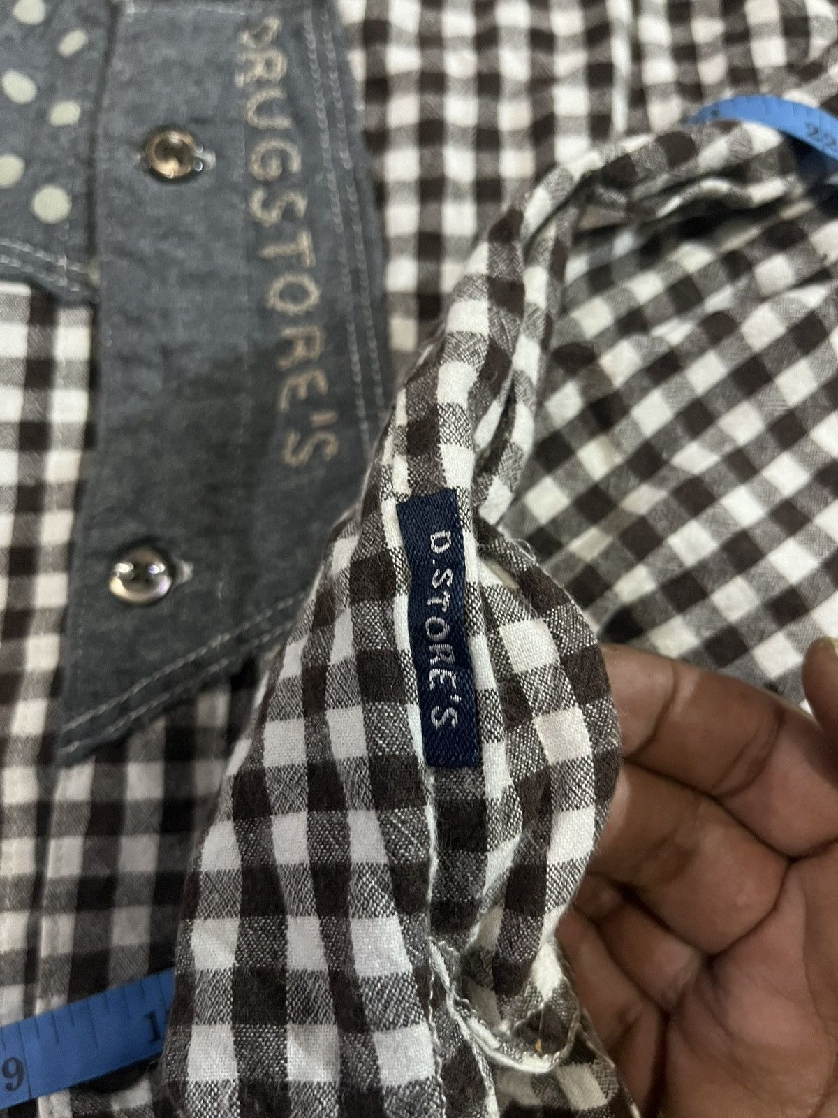 Japanese Brand Drug Store’s Flannel PatchWork Vintage Size US L / EU 52-54 / 3 - 3 Thumbnail