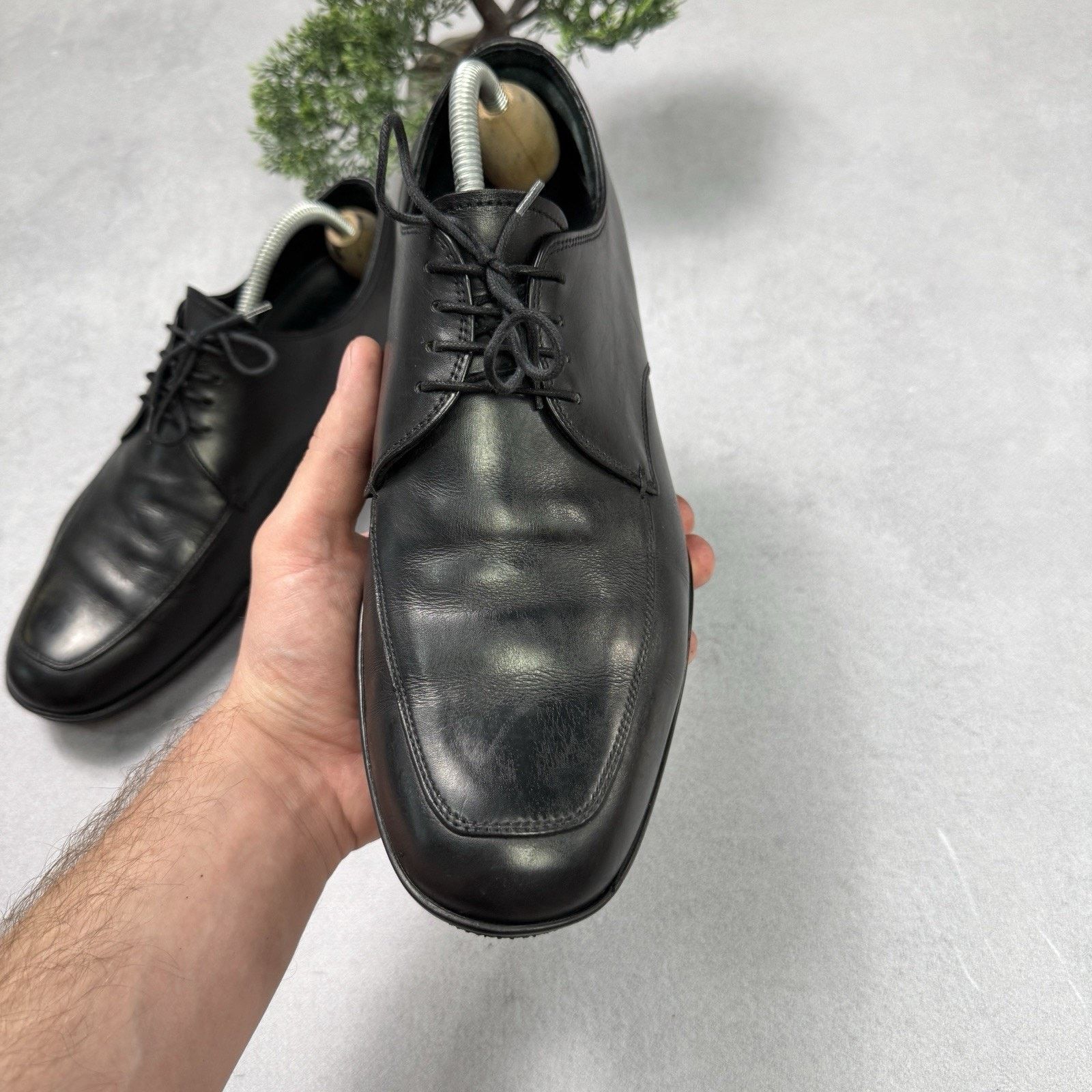 Prada Prada 1217 Black Leather Men's Shoes Casual Size 8 US 9 Size US 9 / EU 42 - 16 Thumbnail