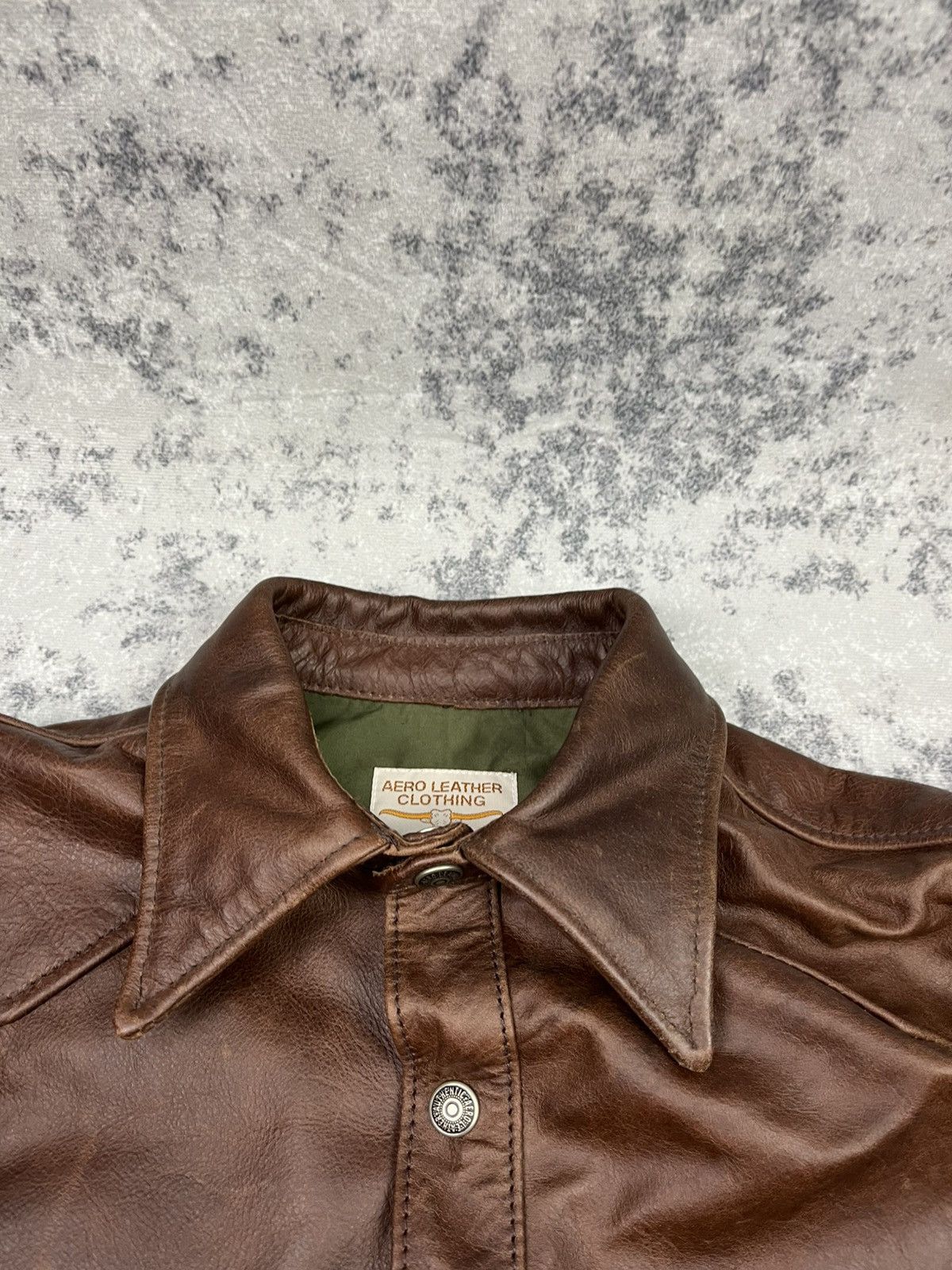 Aero Leathers Leather jacket brown Size US XL / EU 56 / 4 - 9 Thumbnail