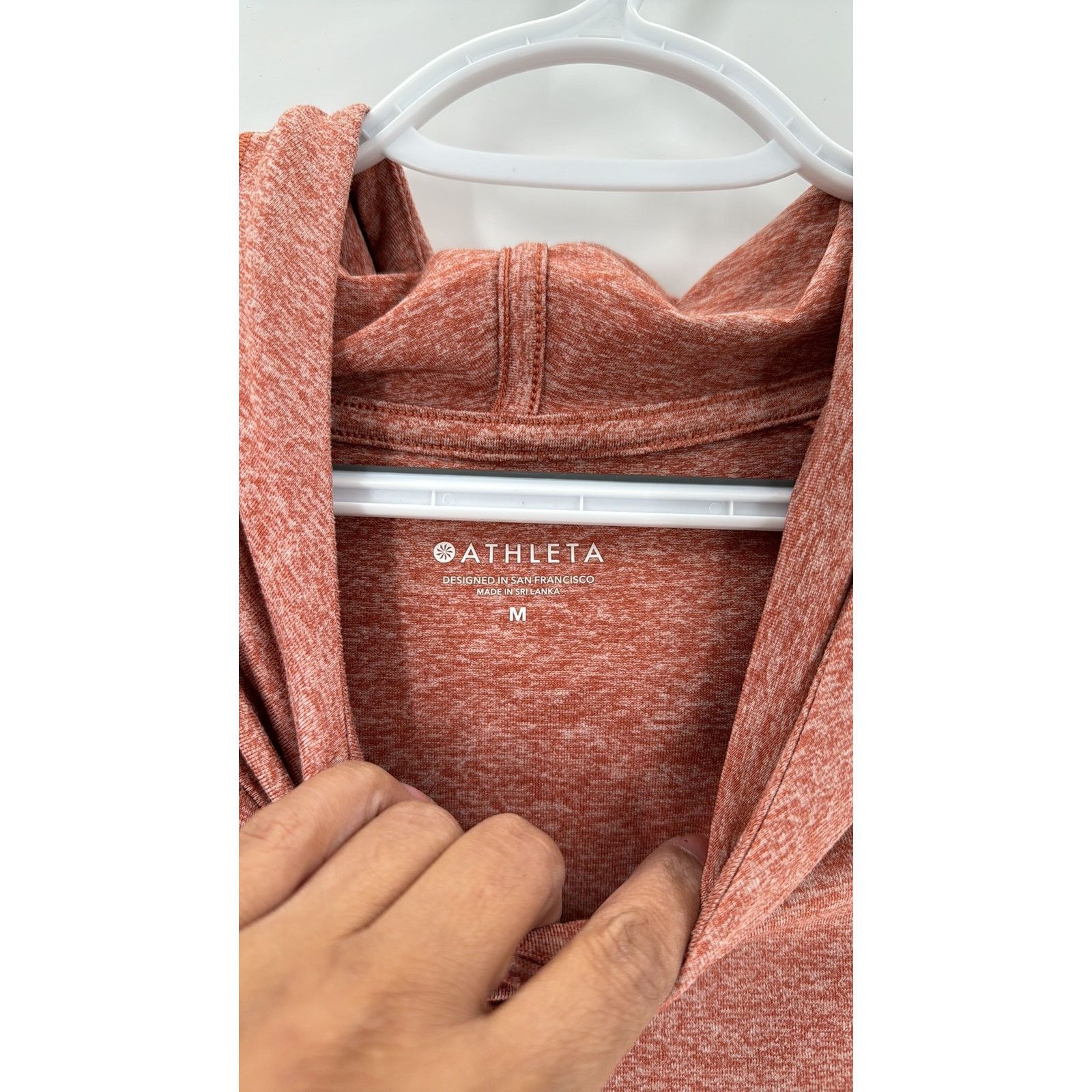 Athleta Athleta uptempo Hoodie orange side slit hi lo loose fit sz M Size M / US 6-8 / IT 42-44 - 5 Thumbnail