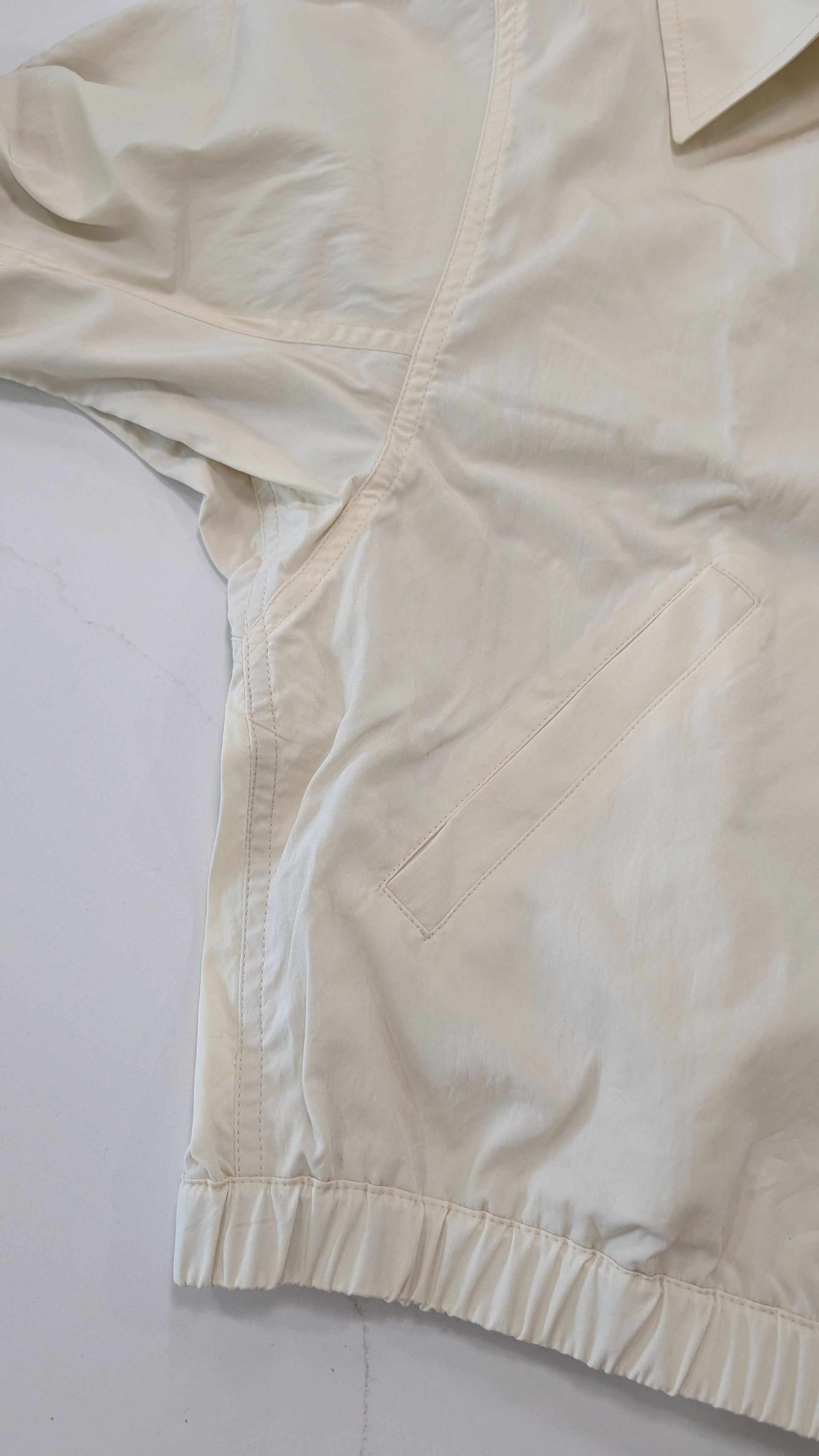 Lemaire Lemaire Creamy White Zipped Technical Blouson - Size LARGE Size US L / EU 52-54 / 3 - 5 Thumbnail