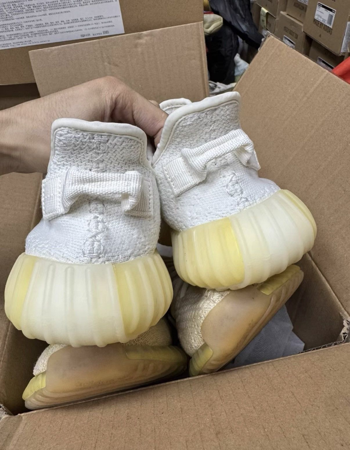 Adidas Adidas Yeezy 350 White CP9366 K37 Size US 7.5 / EU 40-41 - 2 Thumbnail