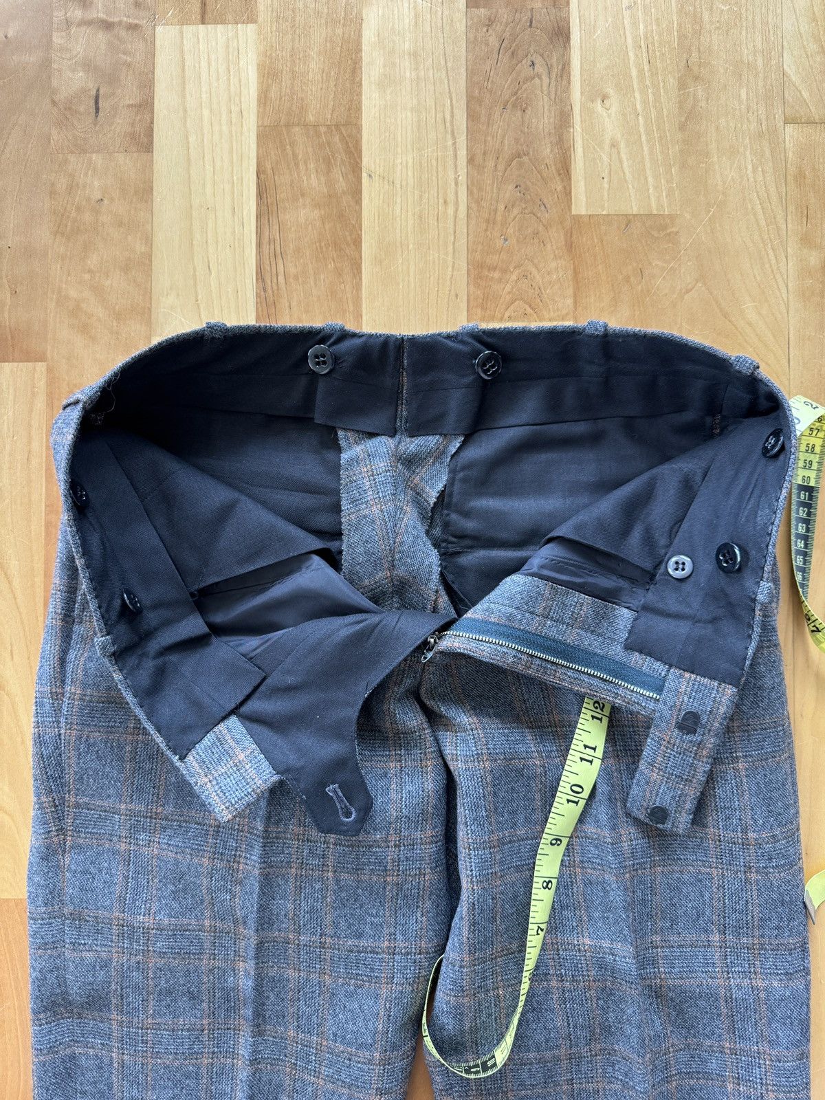 Billy Reid Billy Reid Size 30 Wool Plaid Cropped Trousers Size US 30 / EU 46 - 7 Thumbnail