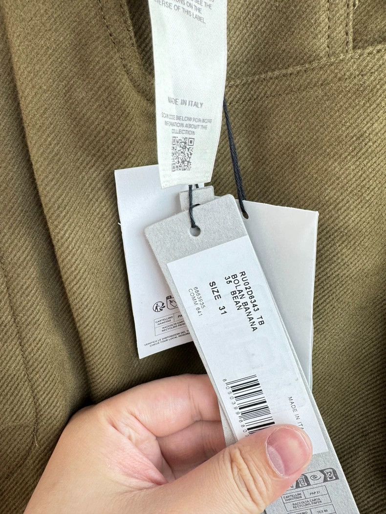 Rick Owens Rick owens Khaki Bolan banana jeans with side zip jeans Size US 31 - 2 Thumbnail