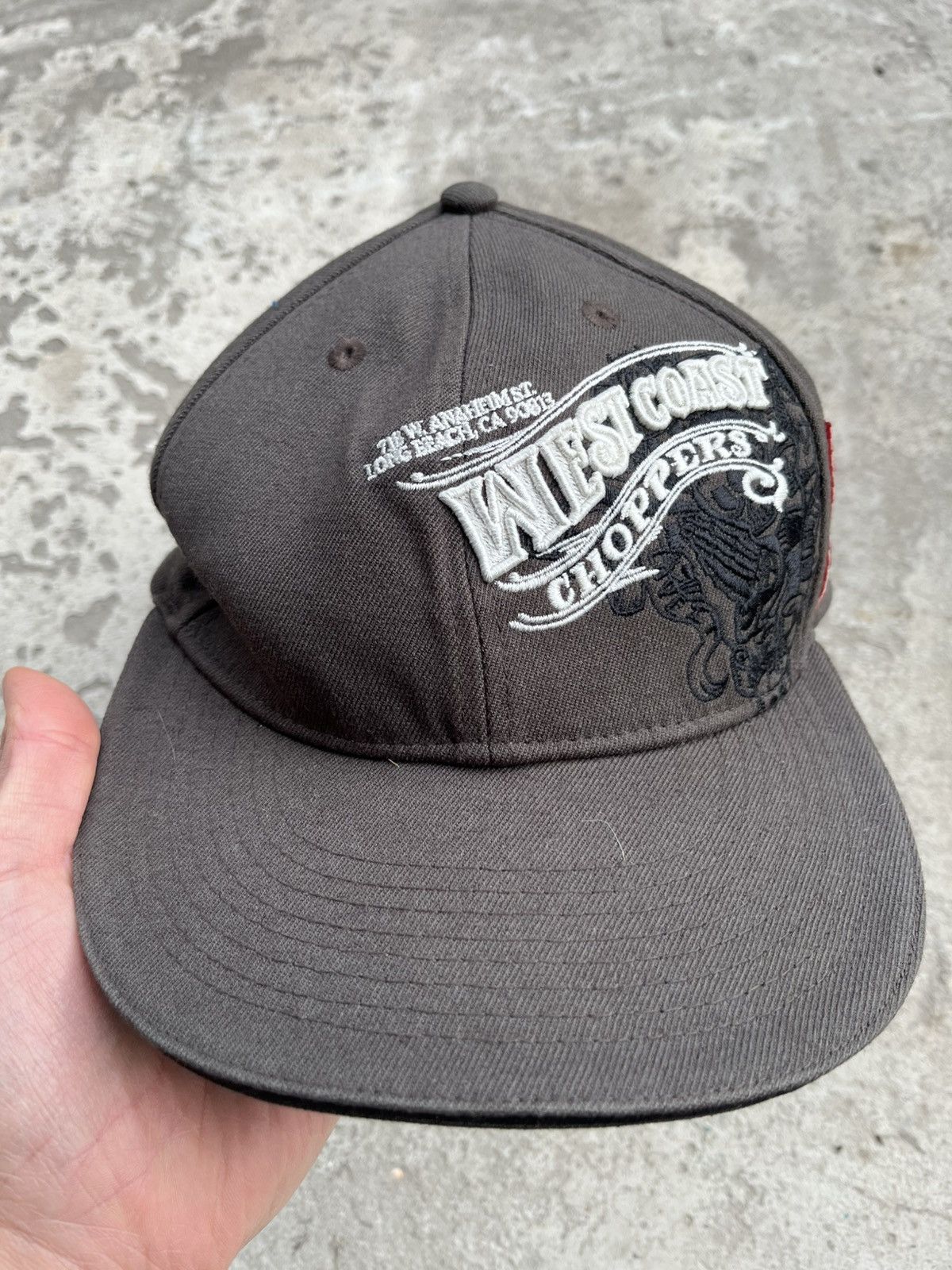 Vintage × West Coast Choppers West Coast Choppers Japanese Faded Big Logo Cap Chrome style Size ONE SIZE - 2 Thumbnail