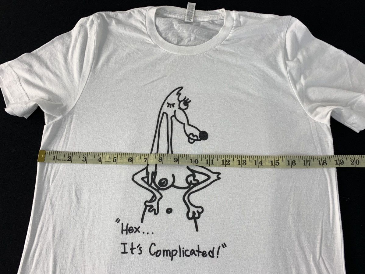 Japanese Brand Y2K Humour Hex Its Complicated Sexy Printed Crewneck Tee Size US M / EU 48-50 / 2 - 8 Thumbnail