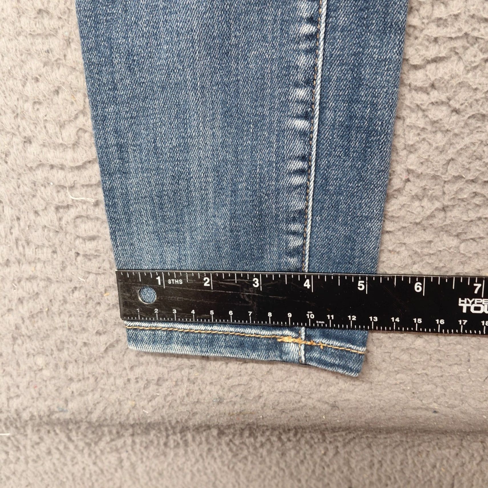 Vintage Maurice Jeans Woman’s Size M/R Indigo Blue Denim Stretch 27x31 Skinny Preppy EUC Size 32" / US 10 / IT 46 - 5 Thumbnail