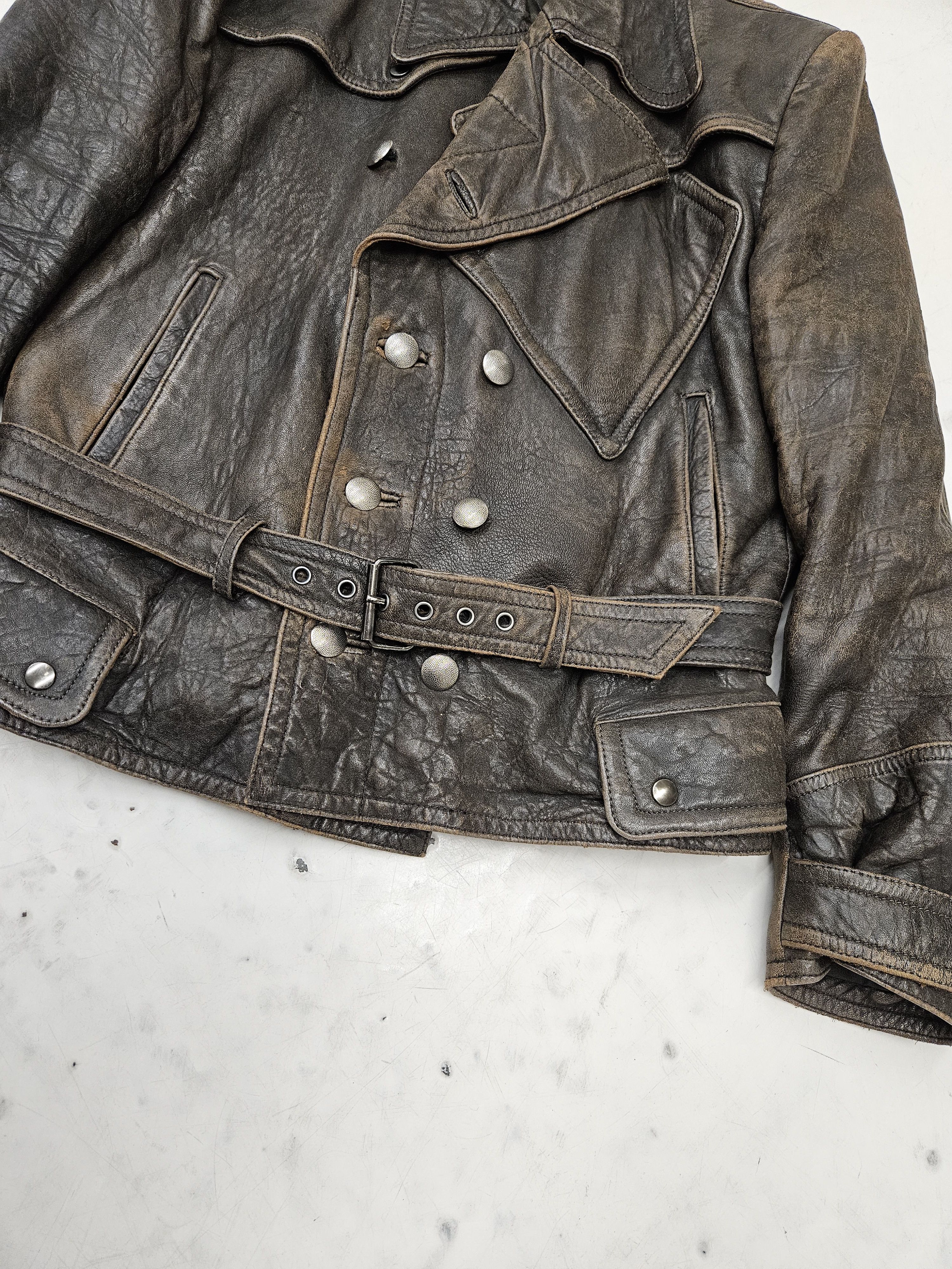 Genuine Leather Vintage Hein Gericke leather biker jacket Size US L / EU 52-54 / 3 - 2 Thumbnail
