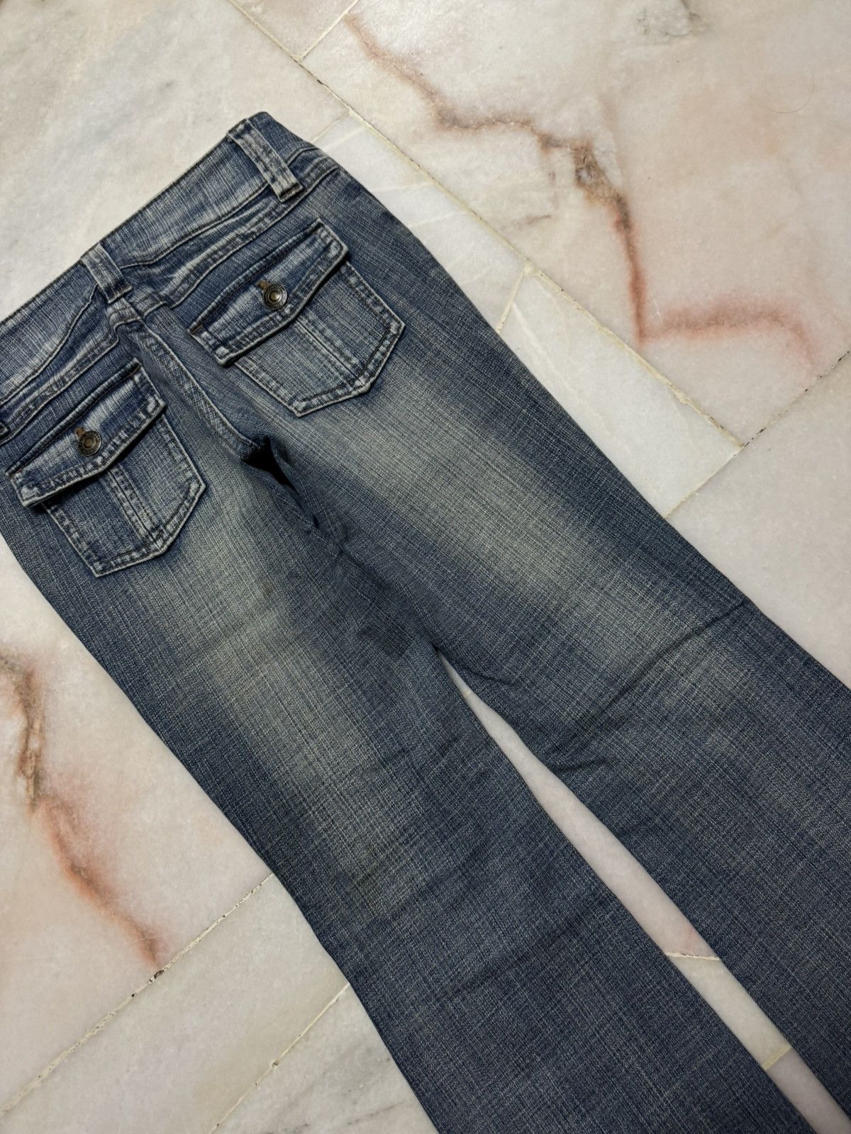 20471120 💥BELL BOTTOM💥VINTAGE JAPANESE BUSHPANTS MUDWASH FLARED JEAN Size US 26 / EU 42 - 13 Thumbnail