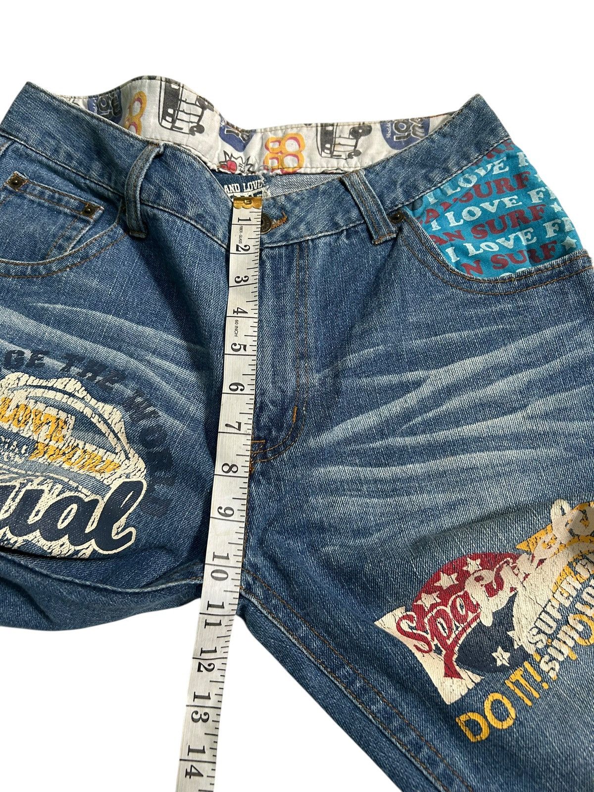 Japanese Brand × Kapital × Vintage SURF AND LOVE Vintage Design Denim Jeans Size US 32 / EU 48 - 21 Thumbnail