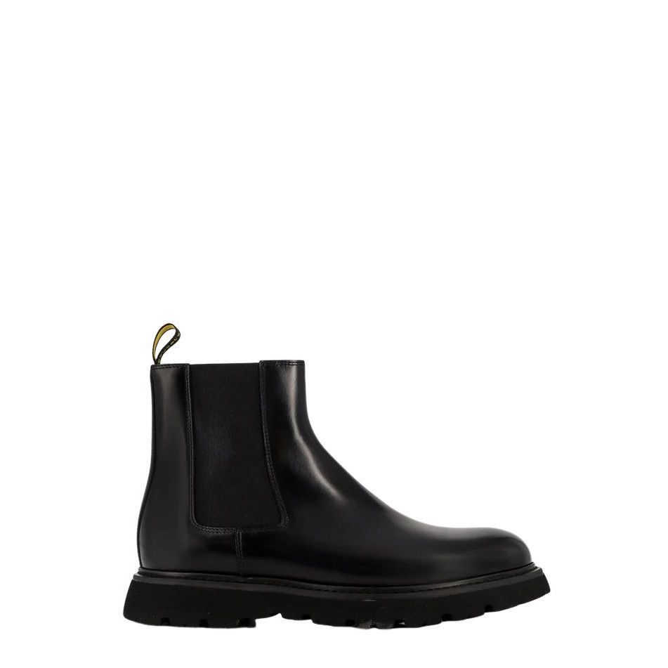 DOUCAL'S Black Leather Boots New & Authentic (Men's size:US