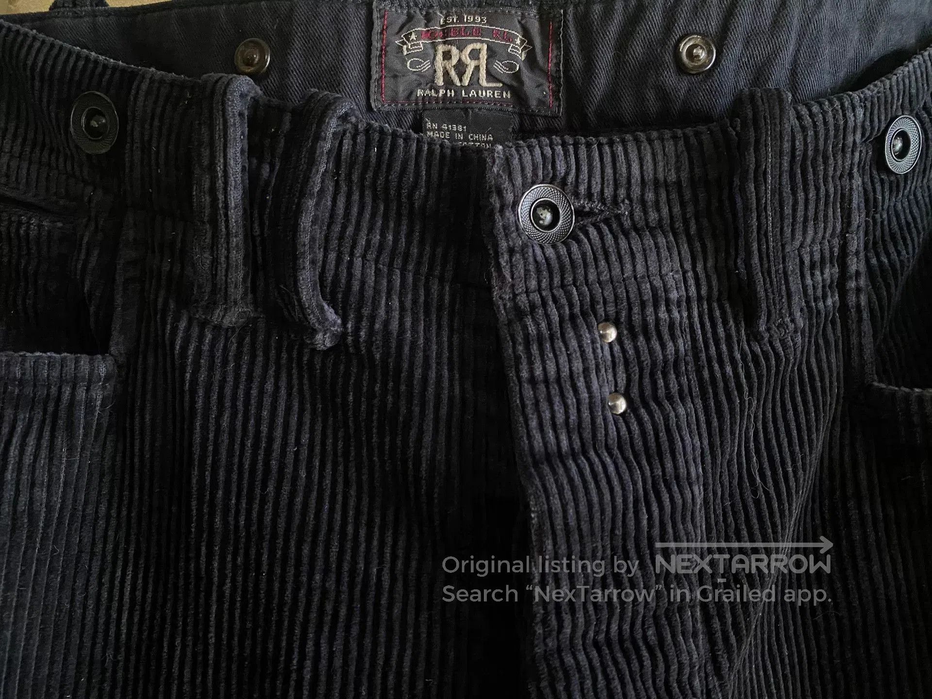 RRL Ralph Lauren Vintage Double RL Corduroy Work Pants. Size US 36 / EU 52 - 2 Thumbnail