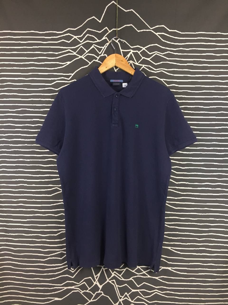 image of Archival Clothing x Scotch Soda Scotch & Soda All Day Siesta Casual Polo Tee in Navy (Size XL)