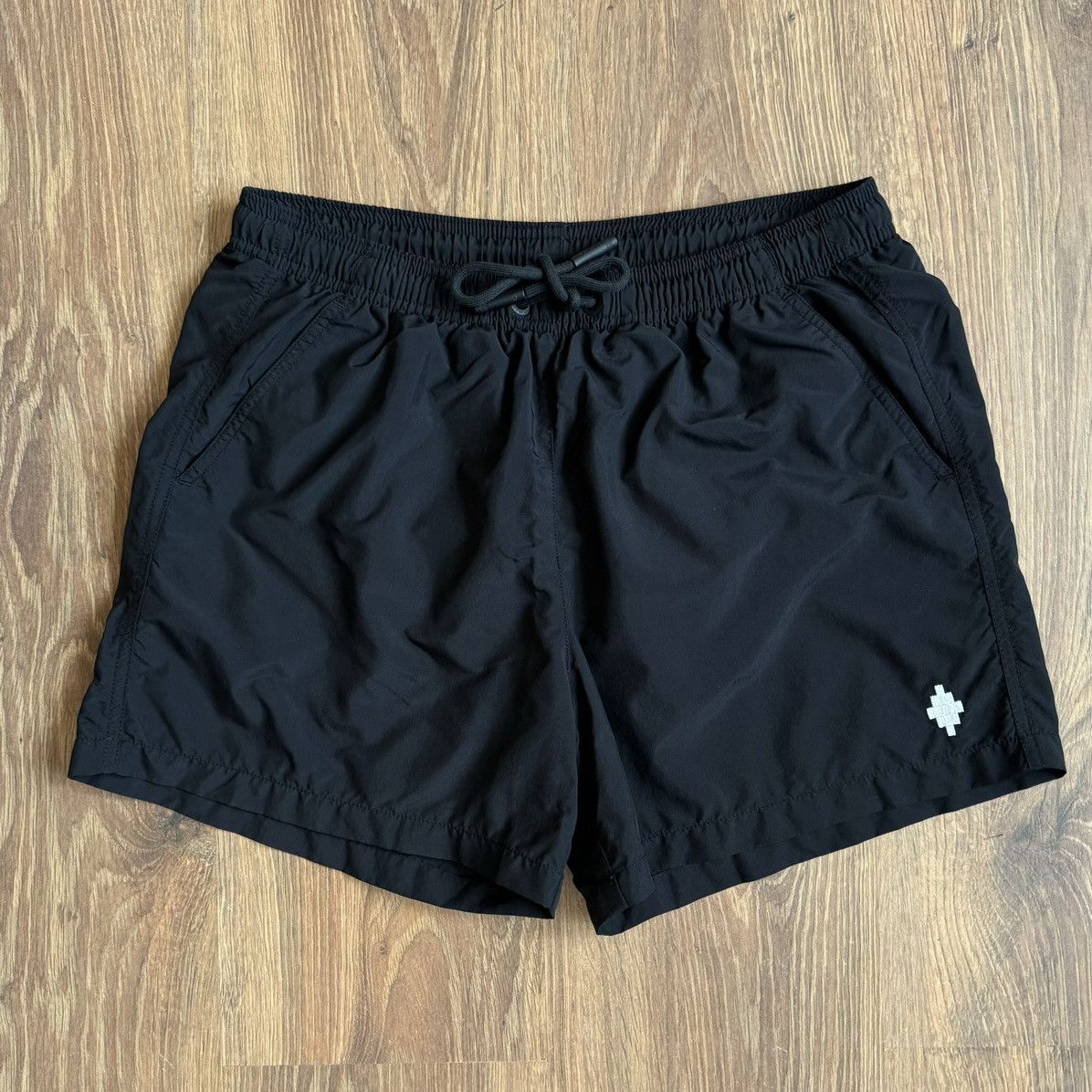 Marcelo Burlon Embroidered Logo Swim Shorts Men’s M Black