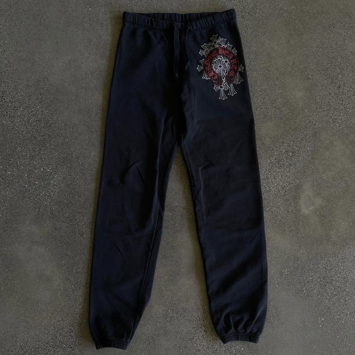 image of Chrome Hearts Cemetery Sweatpants M in Black, Men's (Size 30)