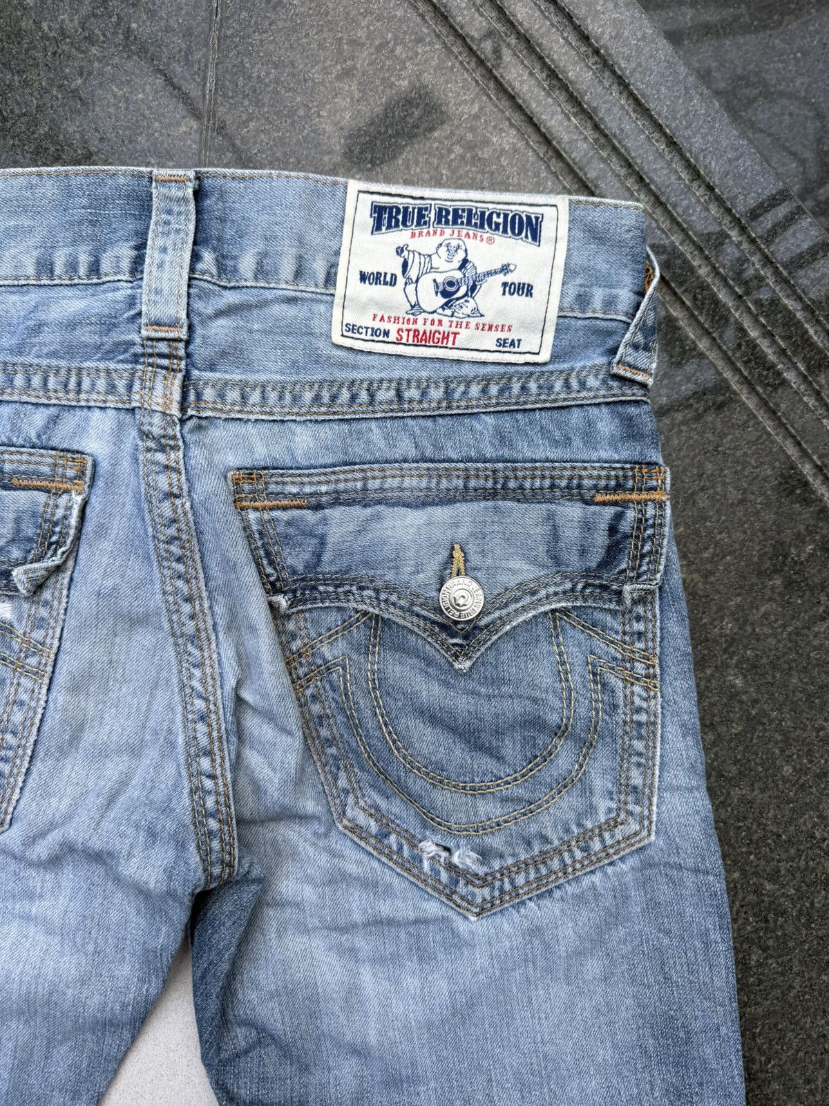 True Religion 90’s TRUE RELIGION RARE POCKET LOGO Y2K VINTAGE DENIM PANTS Size US 30 / EU 46 - 5 Thumbnail