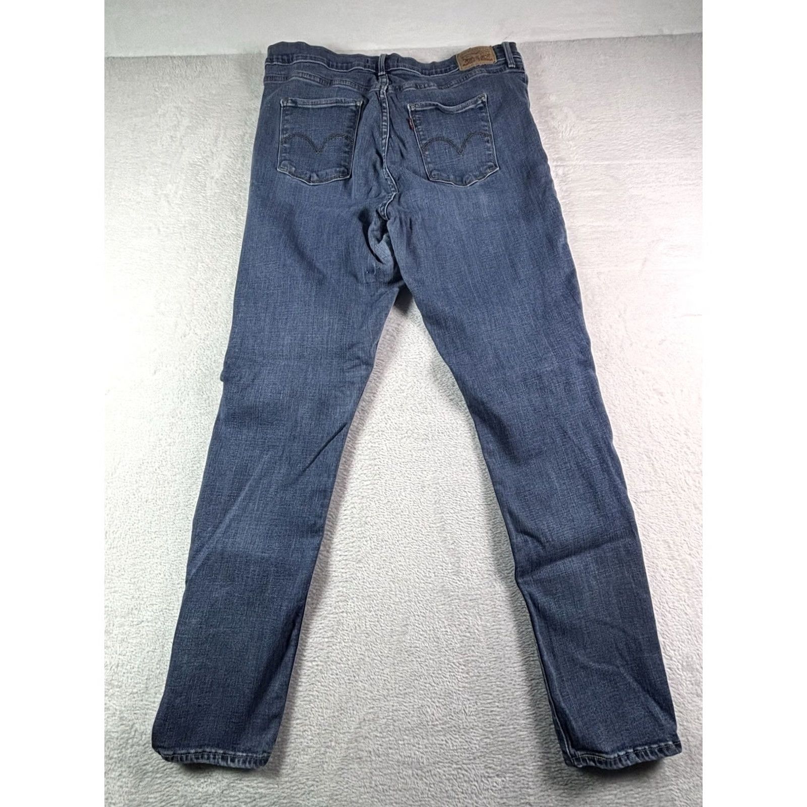 Levi's Levi's 311 Shaping Skinny Jeans Women Dark Wash Distressed 34x32 Denim 5-Pocket Logo Zipper Button Size 24" / US 00 / IT 34 - 2 Thumbnail