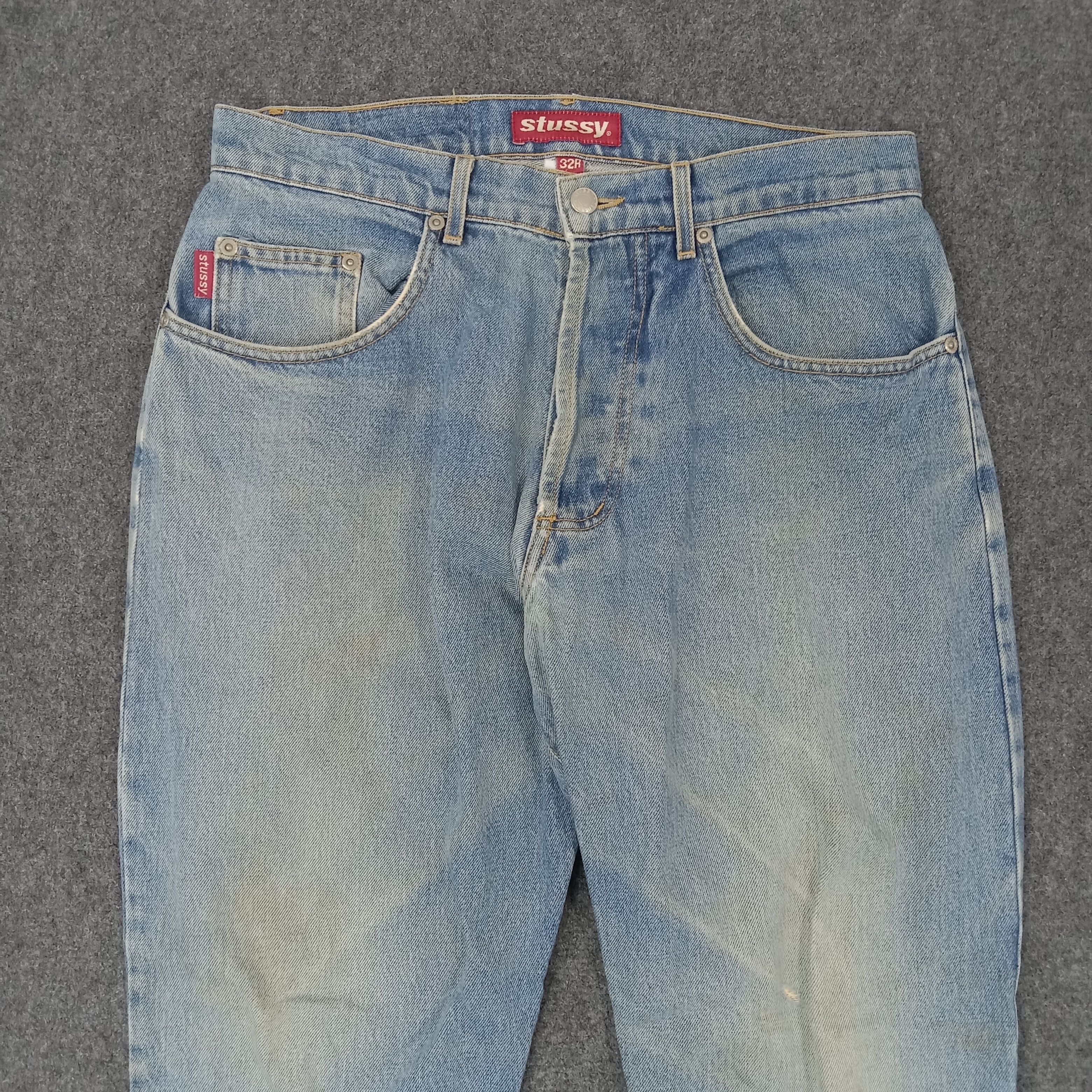 Japanese Brand × Stussy × Vintage Stussy American Streetwear Style Denim Jeans C217N28 Size US 32 / EU 48 - 6 Thumbnail