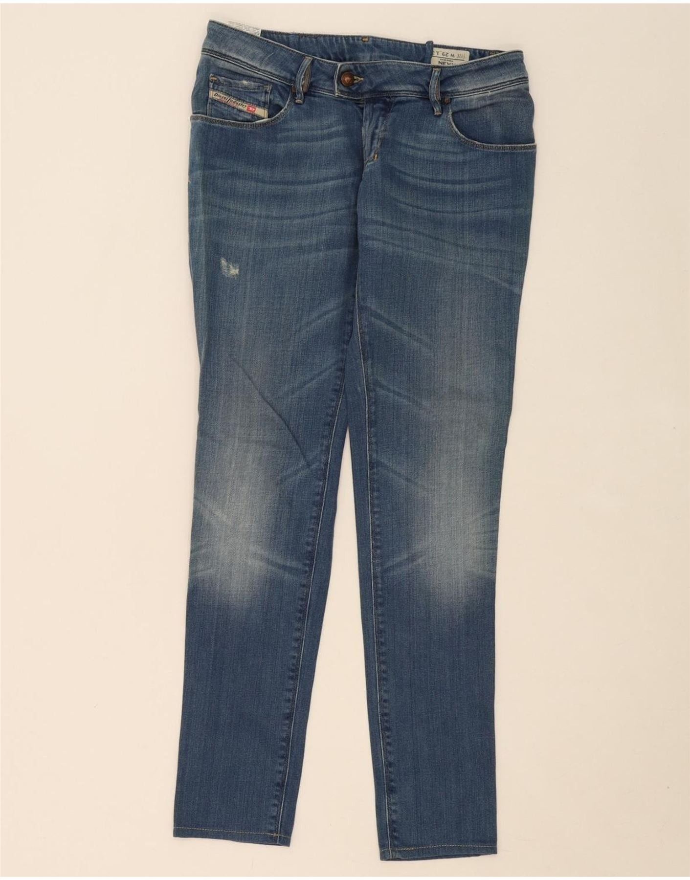 Diesel Womens Nevy Slim Jeans W29 L31 Blue Cotton Size 42" / US 20 - 1 Thumbnail