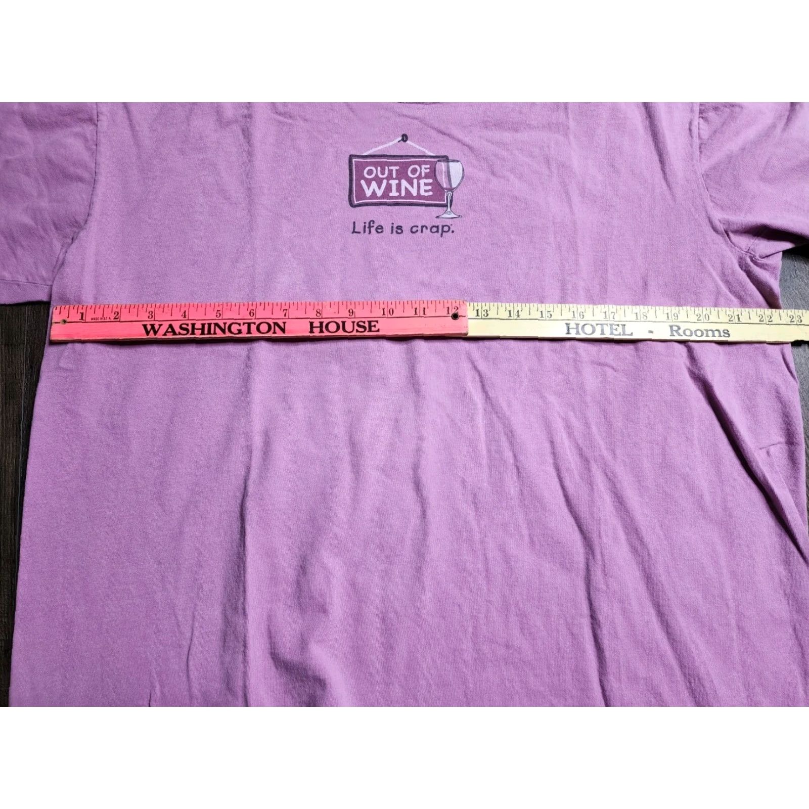Alife Life is Crap Parody Shirt Adult XL Purple Funny Wine Size US XL / EU 56 / 4 - 3 Thumbnail