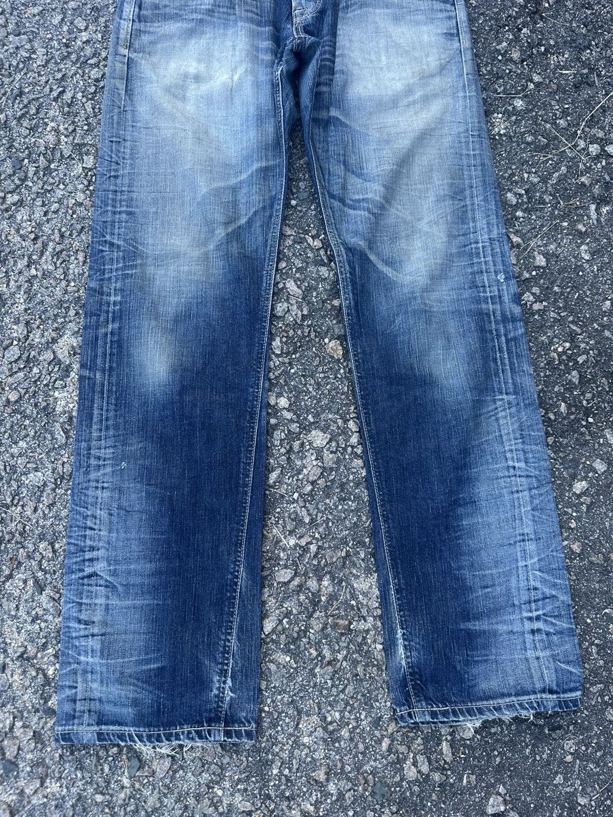Edwin 💥Crazyyy Edwin Blue Trip FLARE 503 Japan Denim Size US 32 / EU 48 - 6 Thumbnail