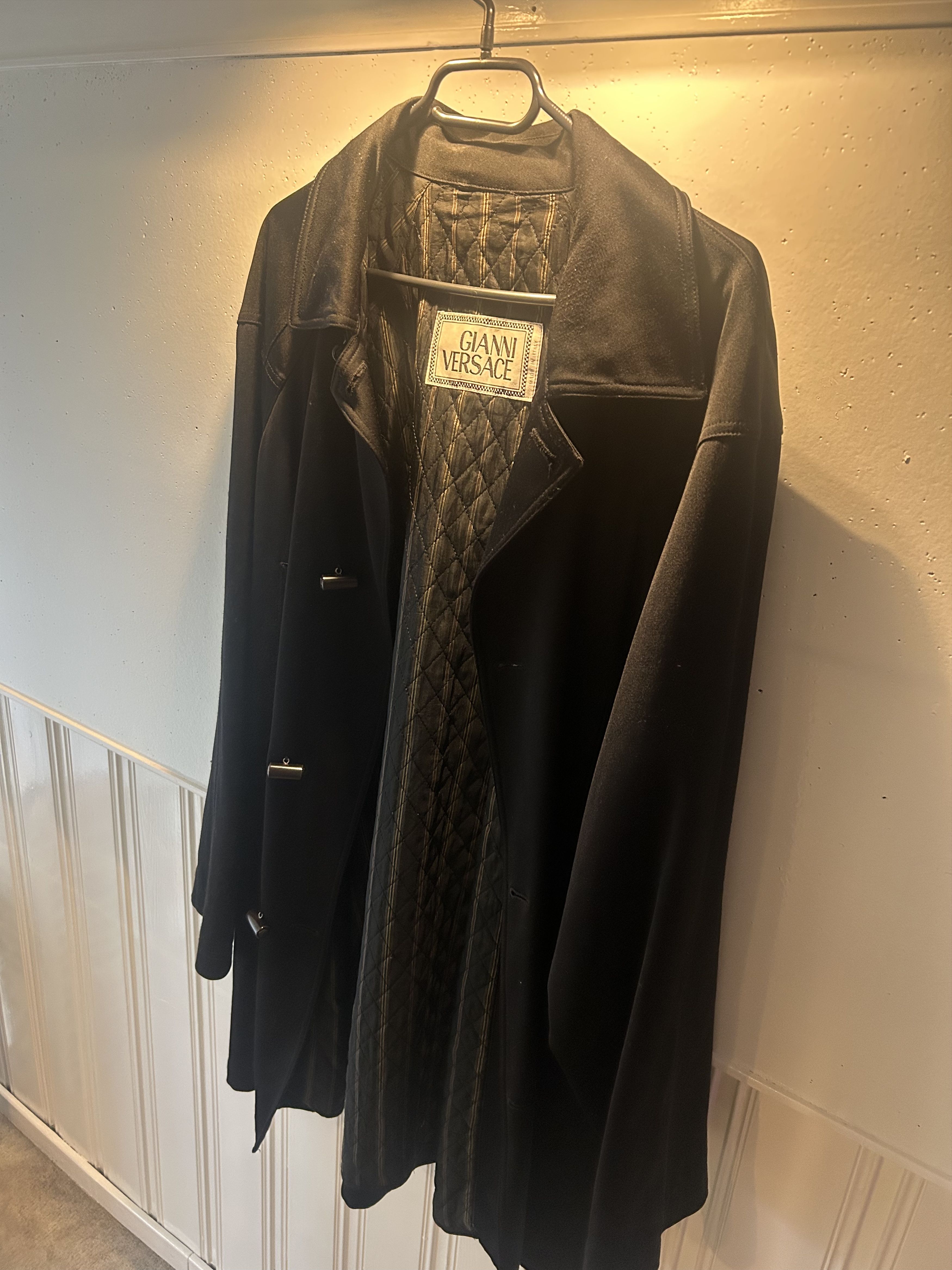 Versace Vintage Gianni Versace Men's Coat (Vintage, ca. 1989–1992) Size US M / EU 48-50 / 2 - 1 Thumbnail