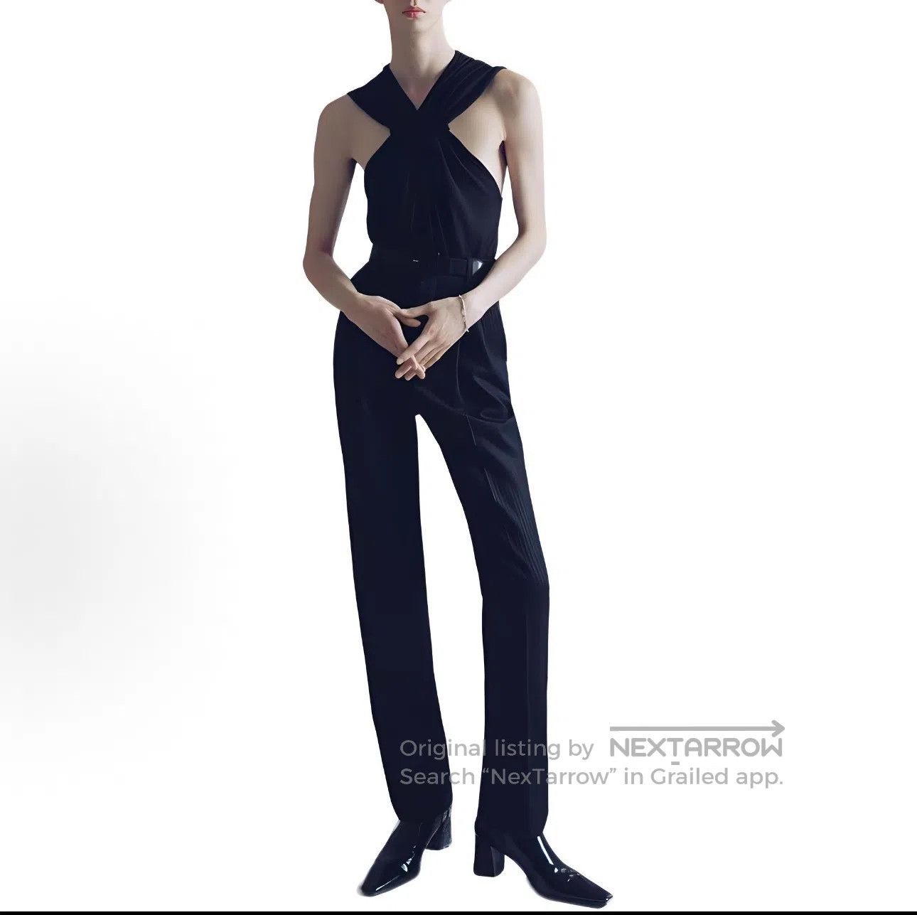 Saint Laurent Paris Saint Laurent Paris Double Pleat Fine Glitter Trousers| Size US 34 / EU 50 - 3 Thumbnail