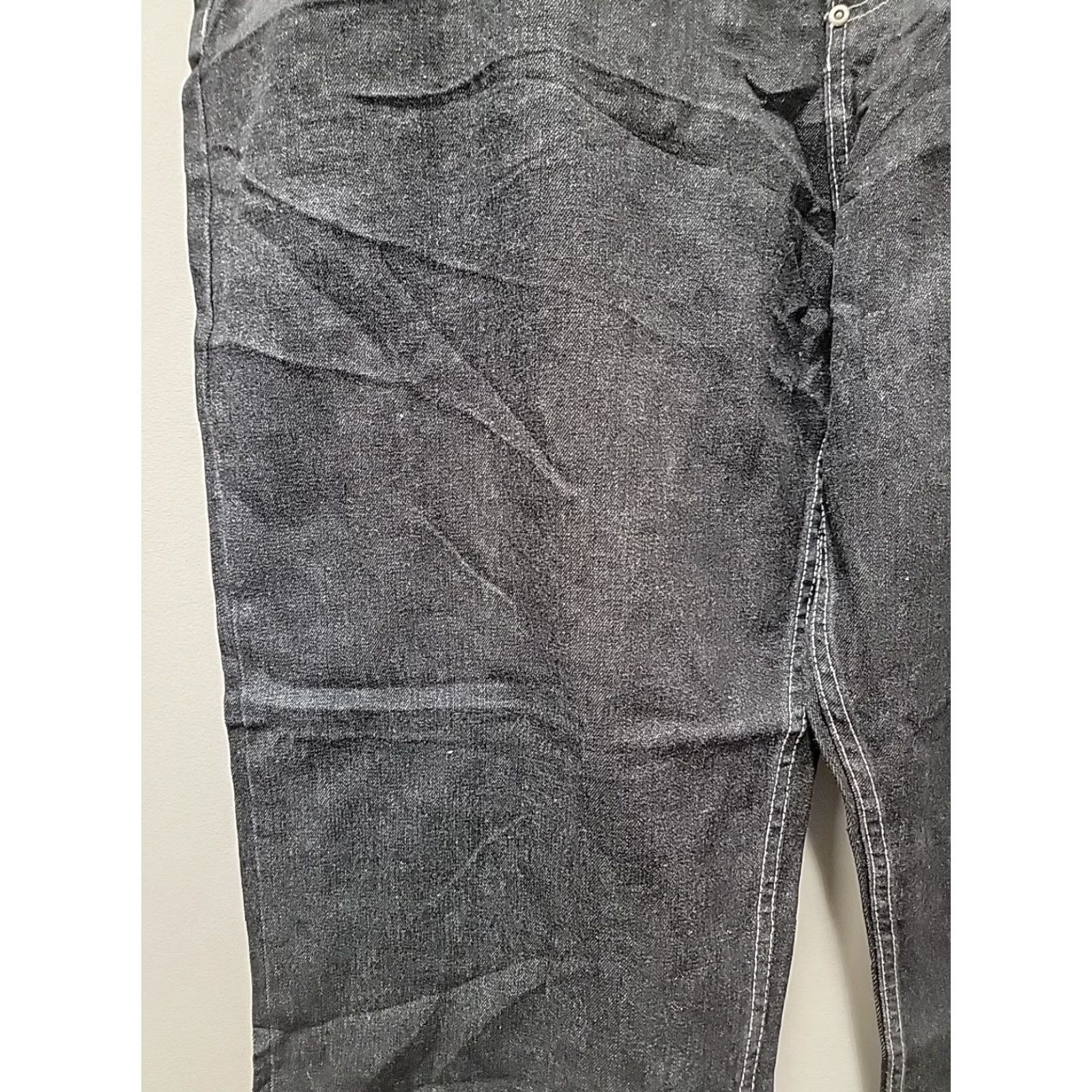 Vintage VINTAGE Black Phat Farm Denim Jeans Mens Wide-Leg 44x32 Cotton Blend 46x32 Inseam 32in Regular Computer-? Size US 44 / EU 60 - 3 Thumbnail