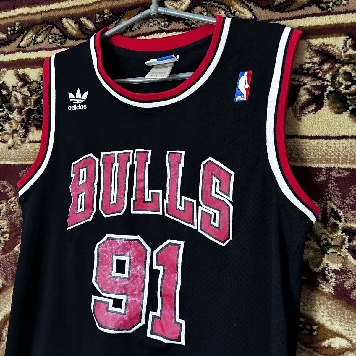 Adidas × NBA Dennis Rodman #91 Chicago Bulls Jersey NBA Shirt Tee Size US M / EU 48-50 / 2 - 3 Thumbnail