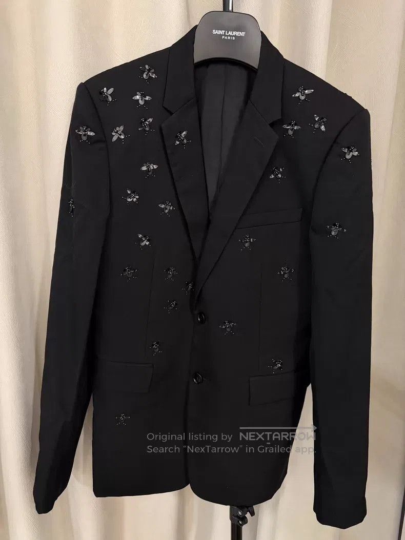 Dior Dior Crystal Bee Studs Beaded Suit Size US S / EU 44-46 / 1 - 1 Thumbnail