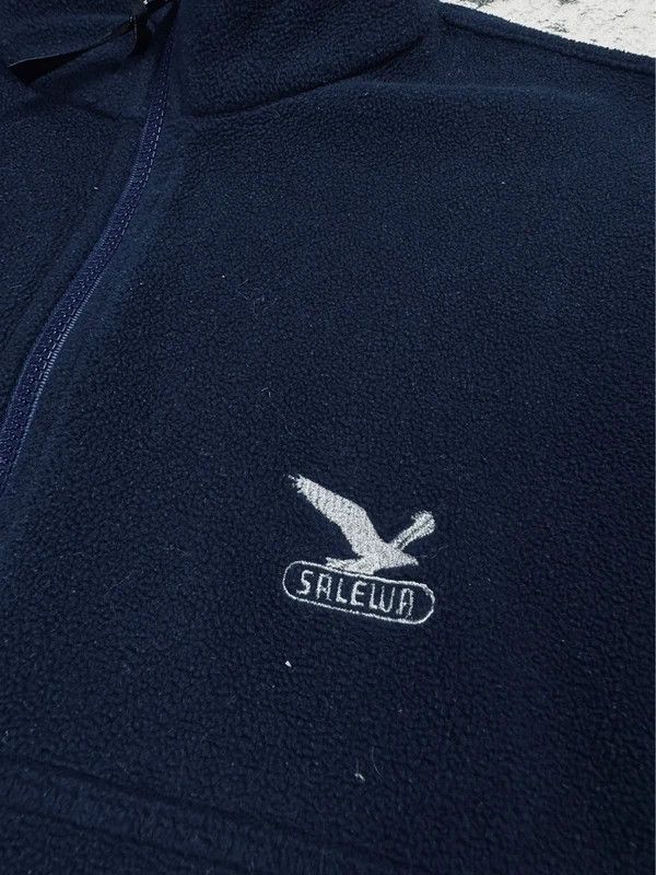 SALEWA Salewa navy blue zip fleece XL logo Size US XL / EU 56 / 4 - 4 Thumbnail