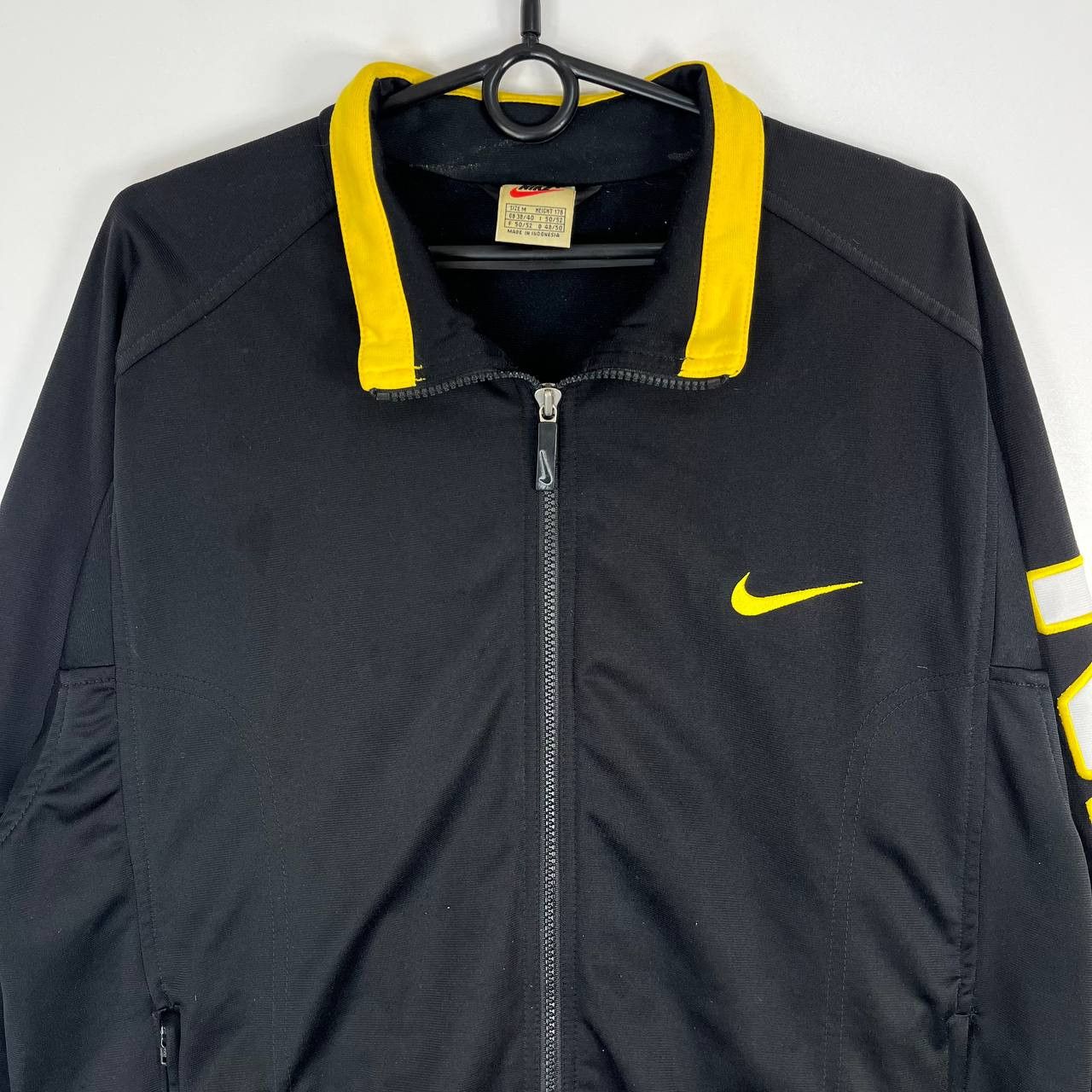 Nike Nike Vintage Track Jacket Full Zip Yellow Logo Mens Size M Size US M / EU 48-50 / 2 - 2 Thumbnail
