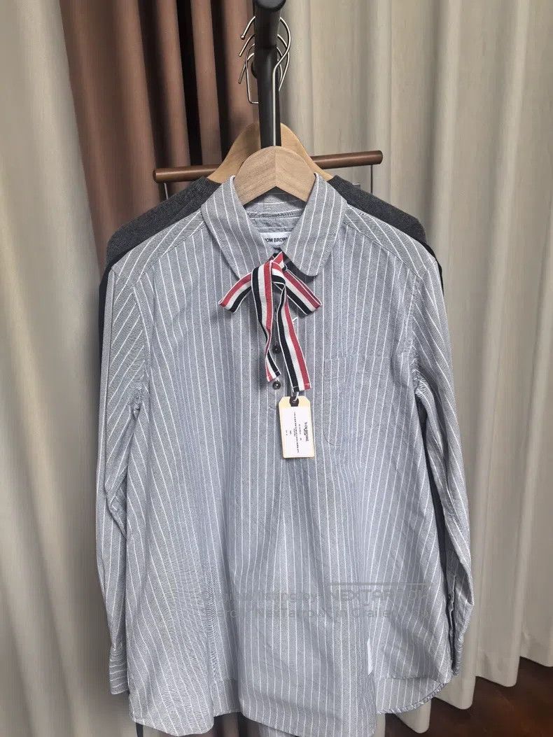 Thom Browne Thom Browne Bowtie Striped Shirt Size S / US 4 / IT 40 - 2 Thumbnail