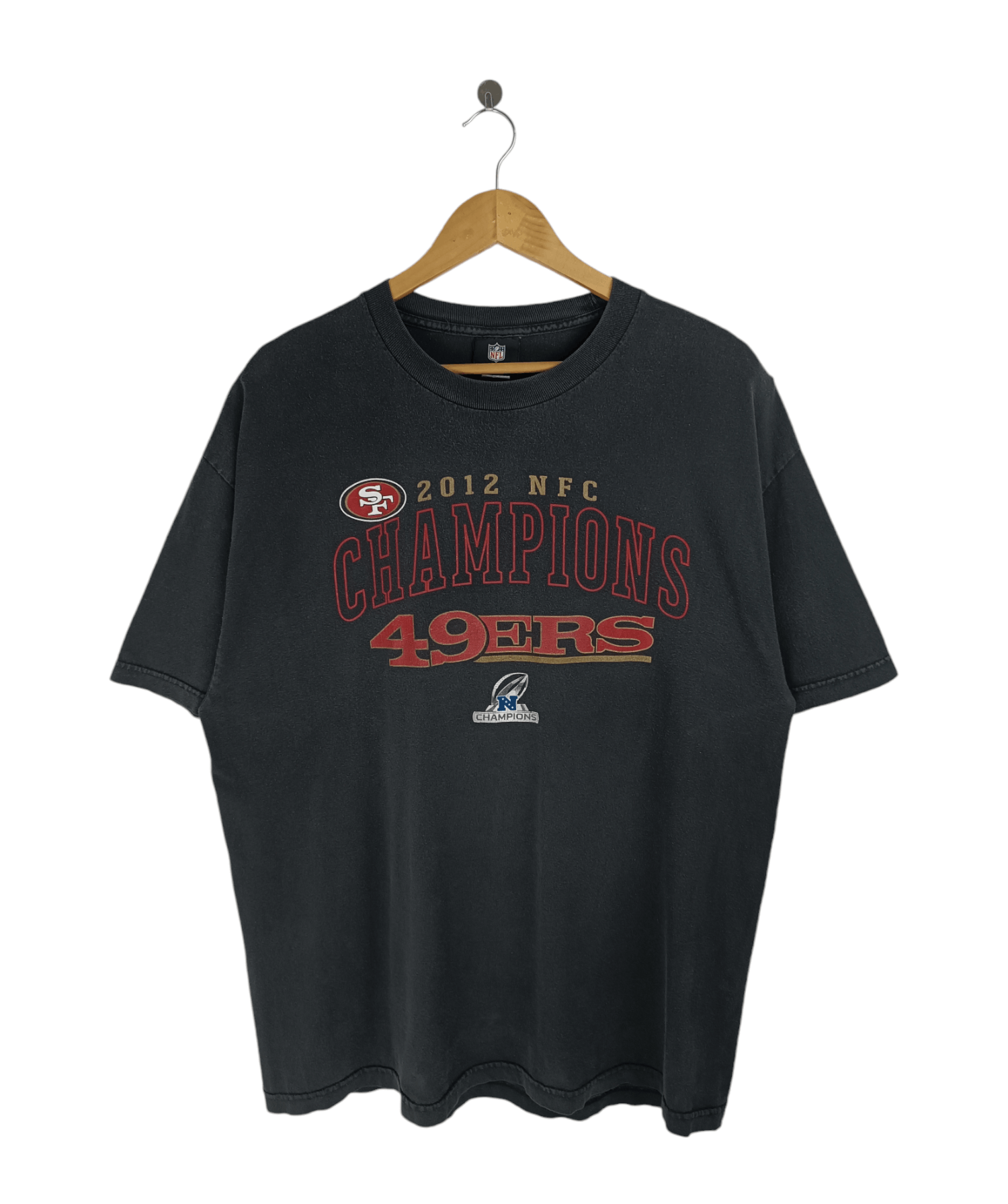 NFL VINTAGE 2012 SAN FRANCISCO 49ERS NFC CHAMPION FADED TEE Size US XL / EU 56 / 4 - 1 Thumbnail