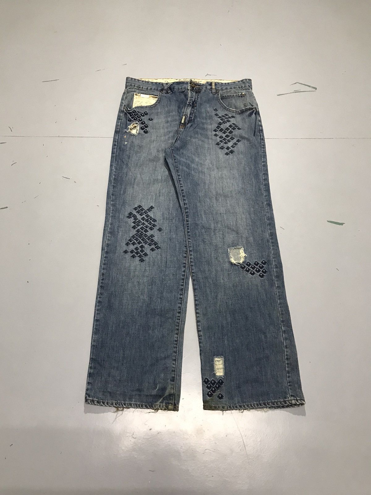 Southpole Vintage hiphop embroidered denim Size US 36 / EU 52 - 1 Thumbnail