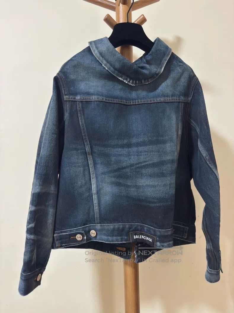 Balenciaga Balenciaga Distressed denim jacket Size XXS / US 00 / IT 34 - 3 Thumbnail