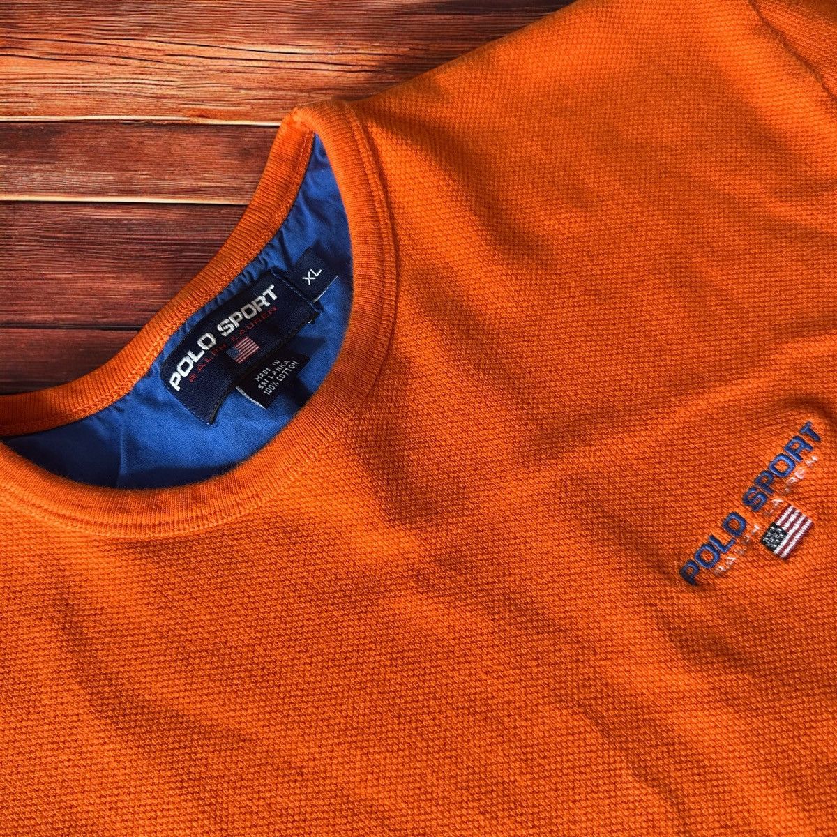 Ralph Lauren Polo Sport Ralph Lauren Orange Tshirt Size US XL / EU 56 / 4 - 4 Thumbnail
